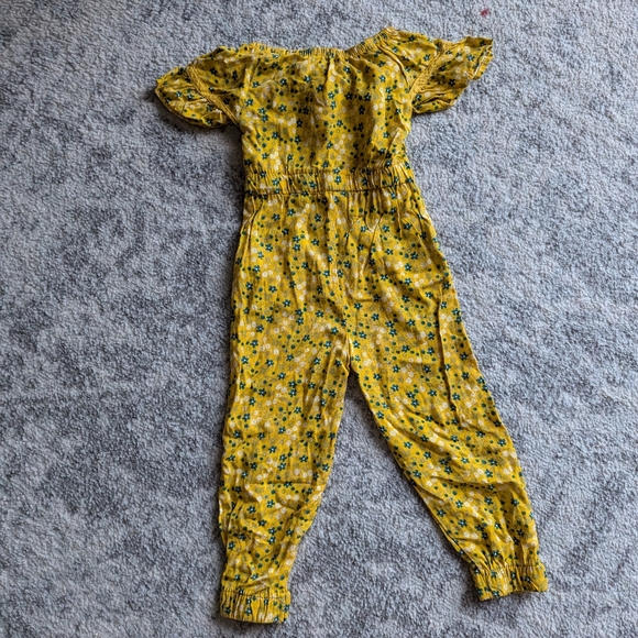 Nanette Lepore romper yellow floral one piece onesie baby girl toddler 3T - Picture 2 of 6